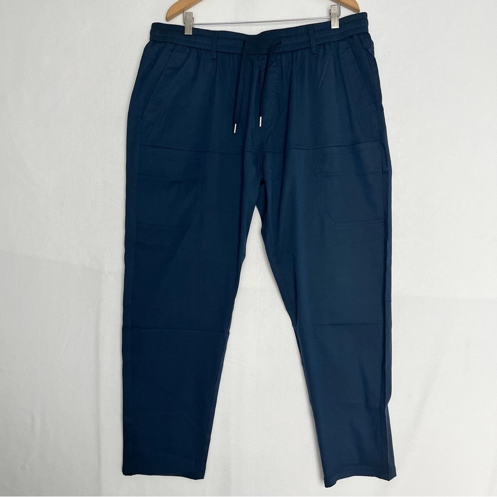 NWT Multipants Men's Pants Joggers Sweatpants Stretch Office Lounge Navy Sz 2XL